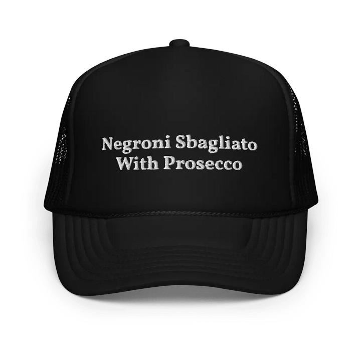 Negroni Sbagliato With Prosecco - Cocktail Embroidered Trucker Cap product image (1)