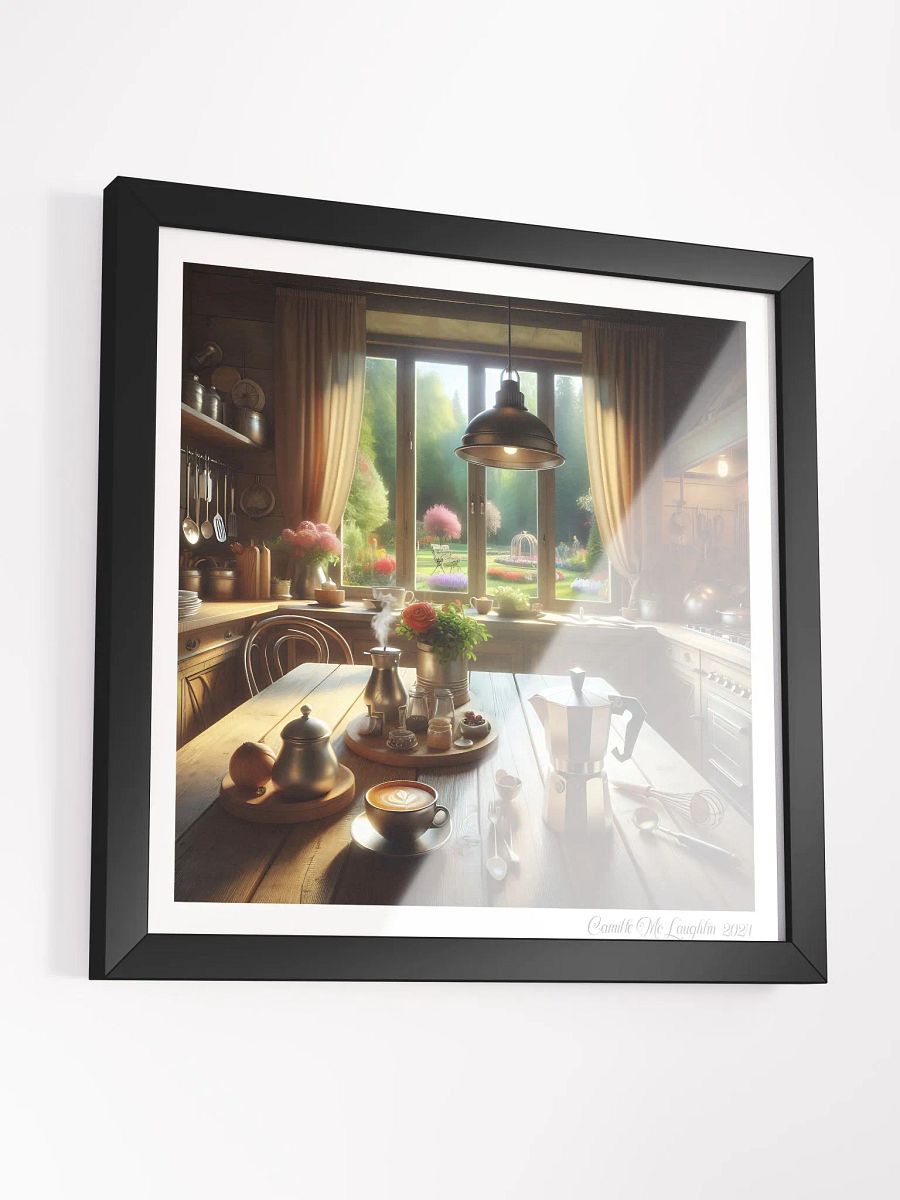 Rustic Kitchen Delight Framed Poster | Moka Pot product image (3)