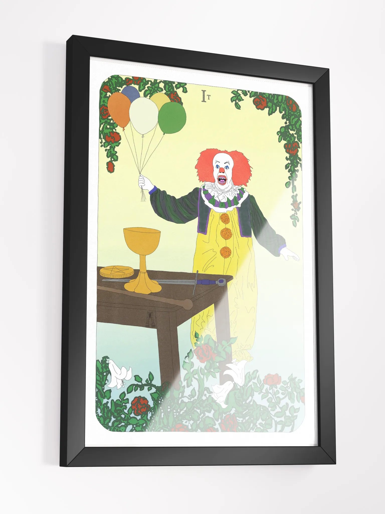 Original Pennywise Magician Tarot Card Framed Print product image (3)