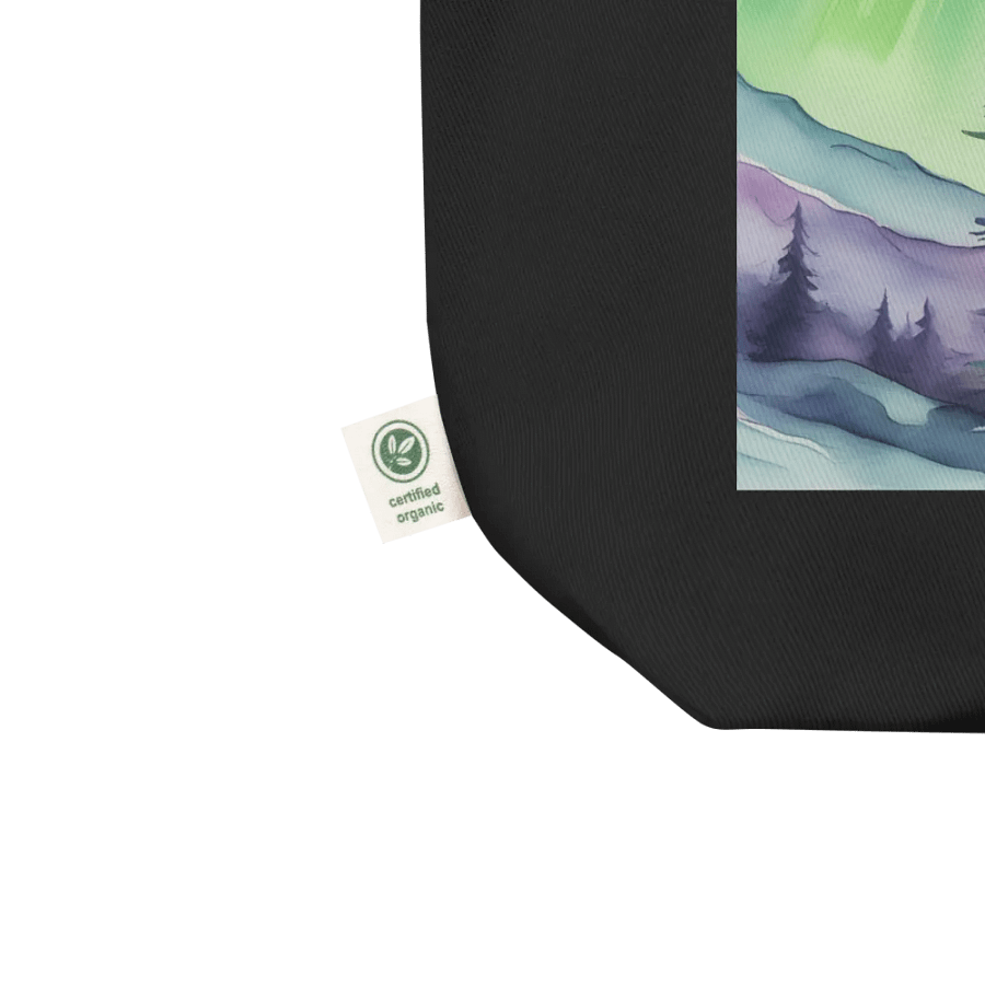 Northern Lights Fir Tree, Organic Cotton Twill Tote Bag product image (2)