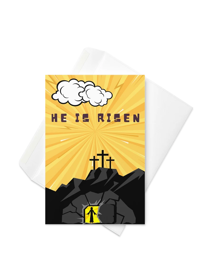 He Is Risen Retro Comic Greeting Card product image (2)