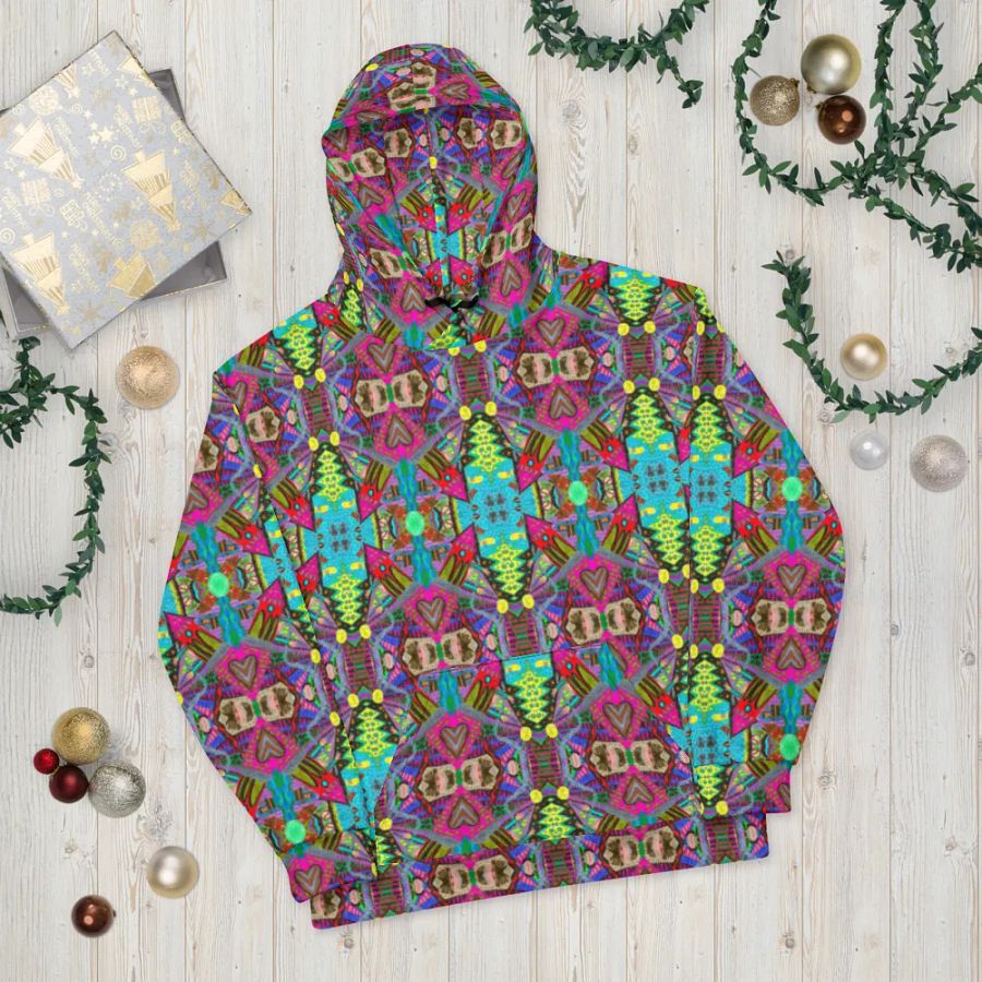 Abstract Doodle Art Tower Moment Unisex Pull Over Hoodie product image (12)