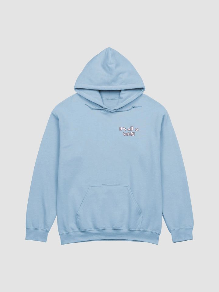 “It’s all a bit!!!” (sm. lined design, #8D778F) classic hoodie product image (38)