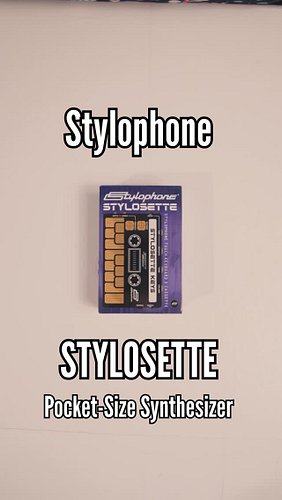 📼 Unboxing the @stylophone_official Stylosette, a pocket-sized synth with touch-sensitive keypad in a retro cassette design!
...