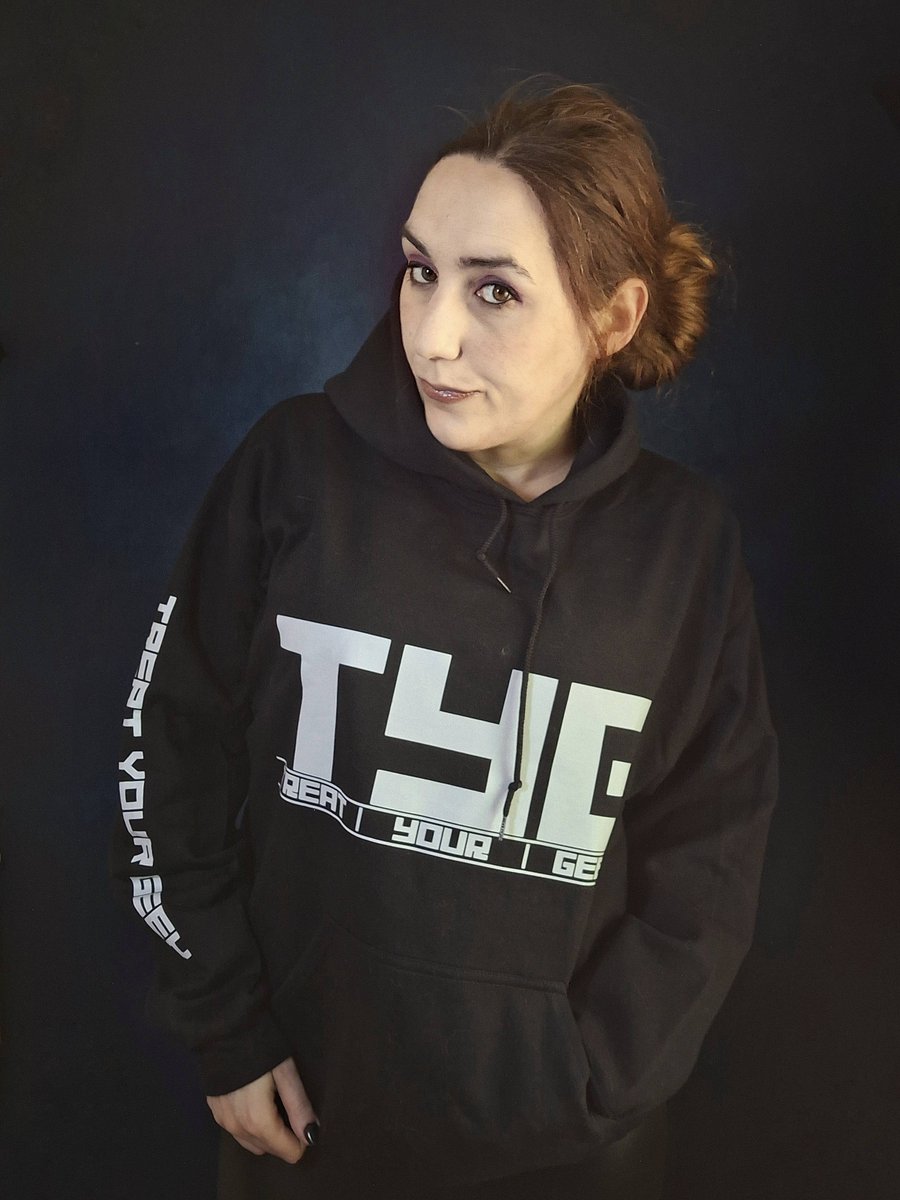 Treat Your Geek Logo + Sleeve Hoodie (White Logo) product image (34)