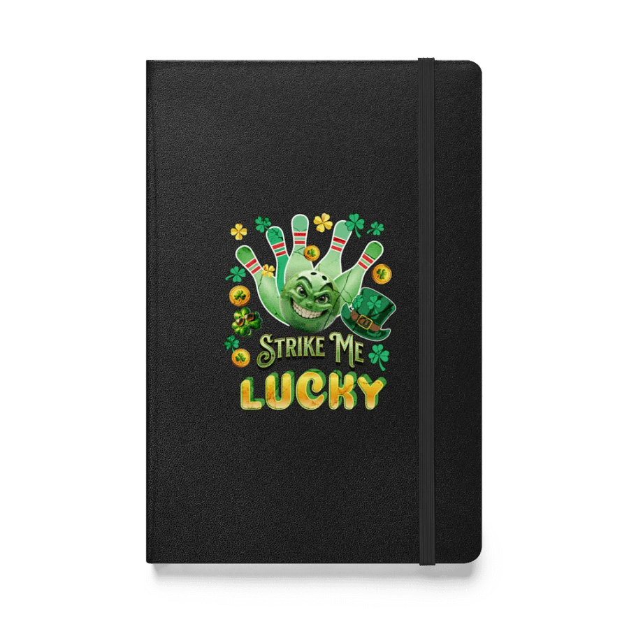 Strike Me Lucky Bowling Hardcover Notebook product image (1)