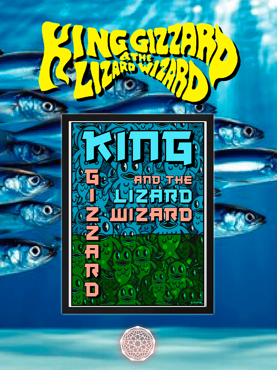 KING GIZZARD FISHIES FRAMED POSTER product image (1)