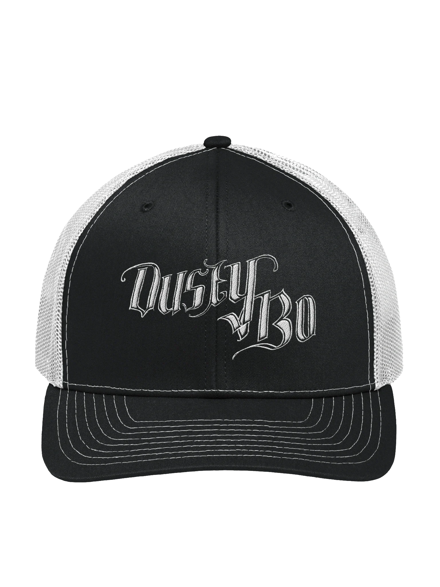 B&W Trucker Hat (Embroidered) product image (1)