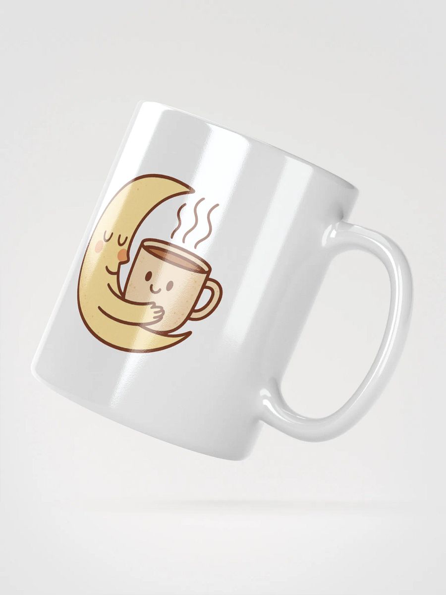 Moon and Coffee White Glossy Mug product image (6)