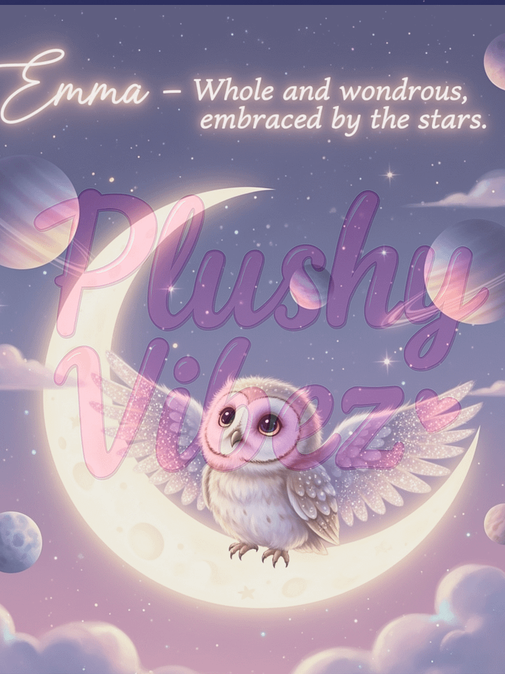 Emma – Whole and Wondrous-Celestial Name Art | Digital Nursery Print product image (1)