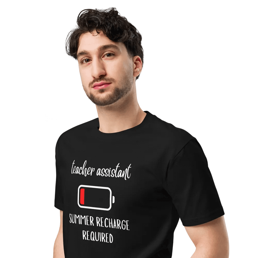 teacher assistant summer recharge Unisex Premium T-Shirt product image (6)