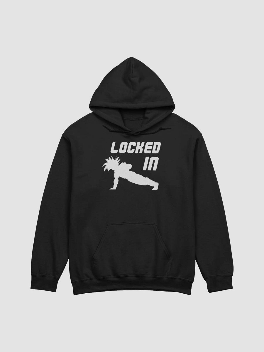 LOCKED IN hoodie (white logo) product image (1)