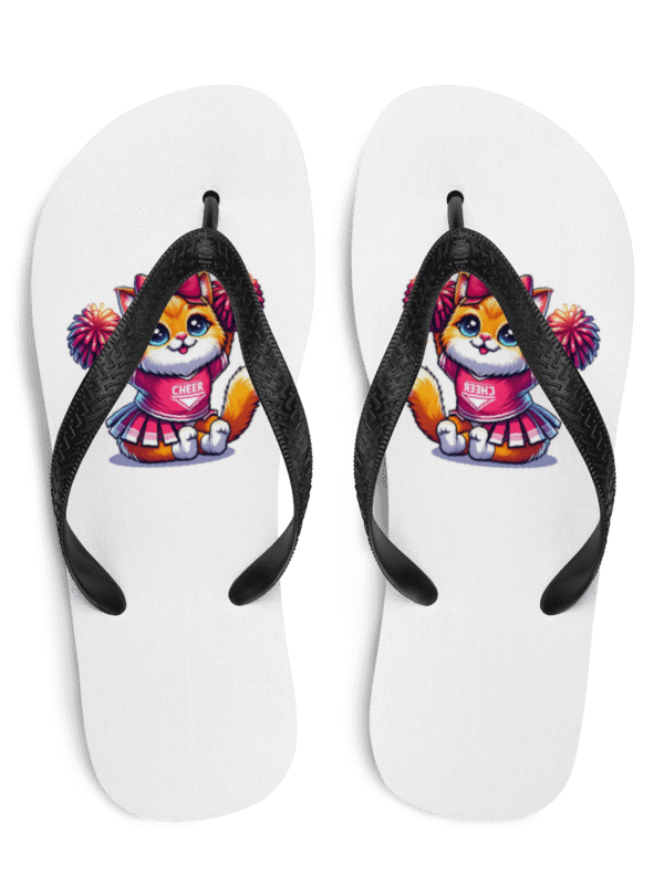 Cheerleader Cat Flip Flops product image (1)