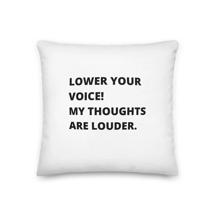 Loud Thoughts Premium Pillow product image (2)