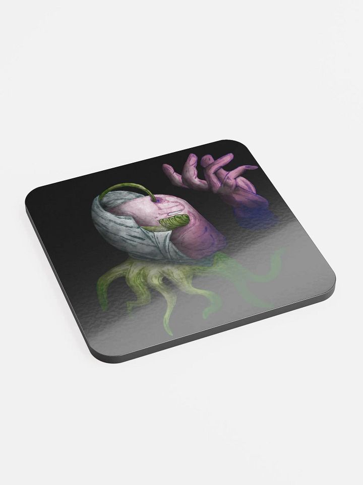 Indigo Reaper Glossed Cork Coaster product image (2)