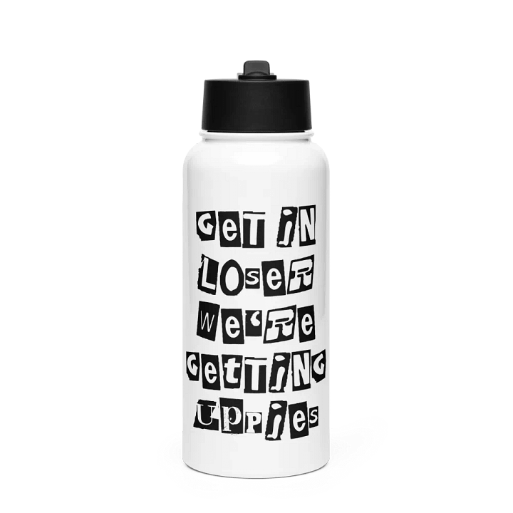 Get In Loser || Stainless Steel Water Bottle with a Straw Lid product image (1)
