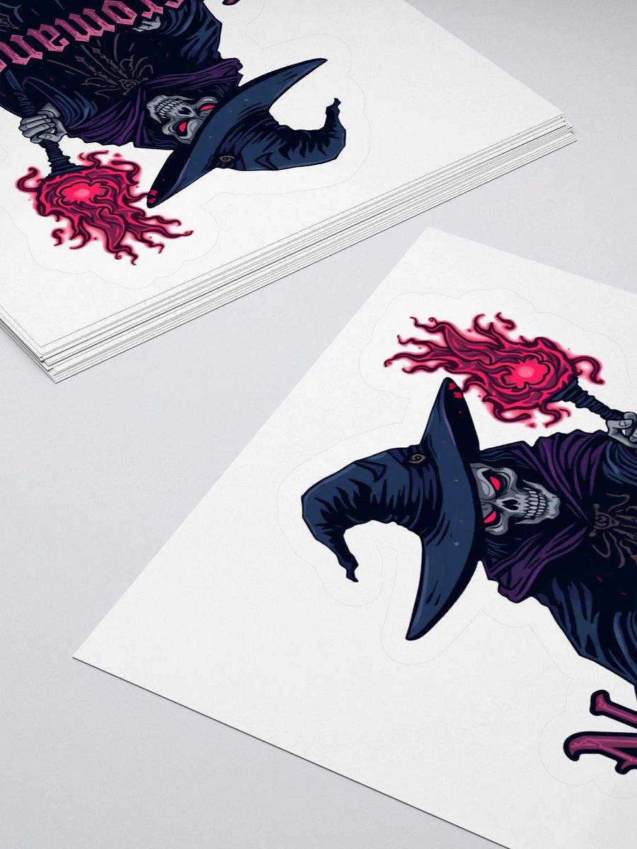 Necromancer's Fire Kiss Cut Sticker product image (12)