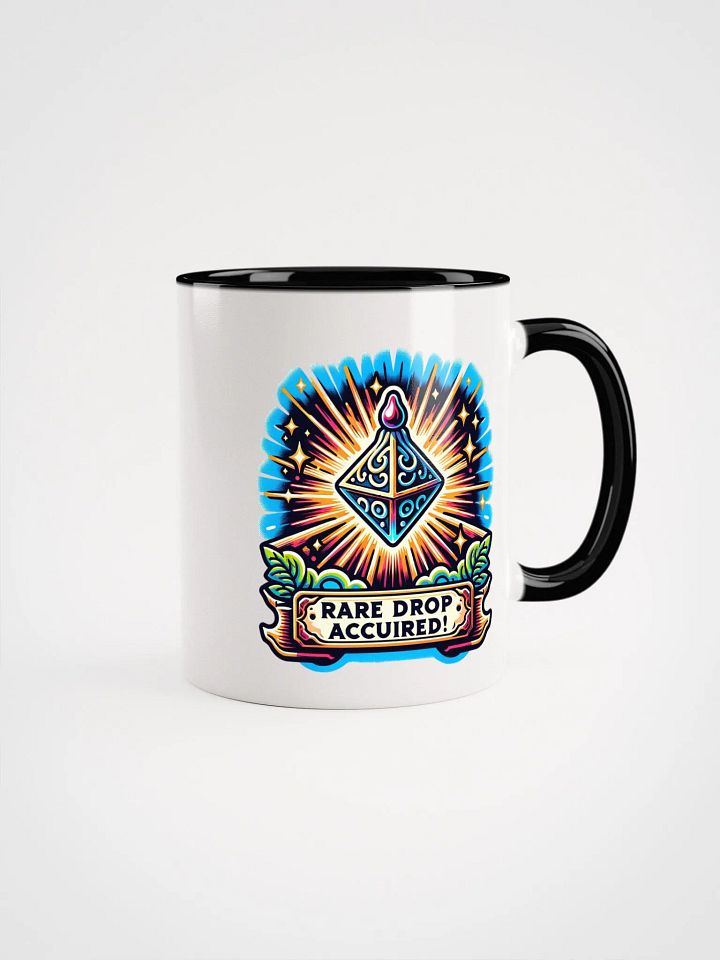 "Rare Drop Acquired" Mug - Perfect Gamer’s Coffee Cup with Unique Loot Phrases product image (1)