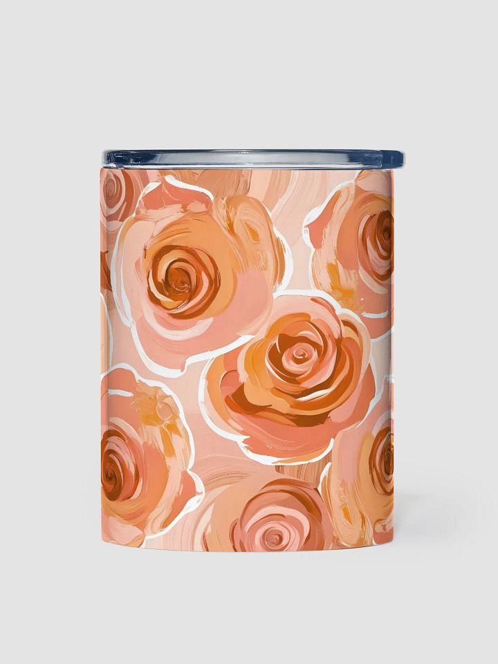 Orange Rose Garden 10oz Stainless Steel Tumbler product image (1)