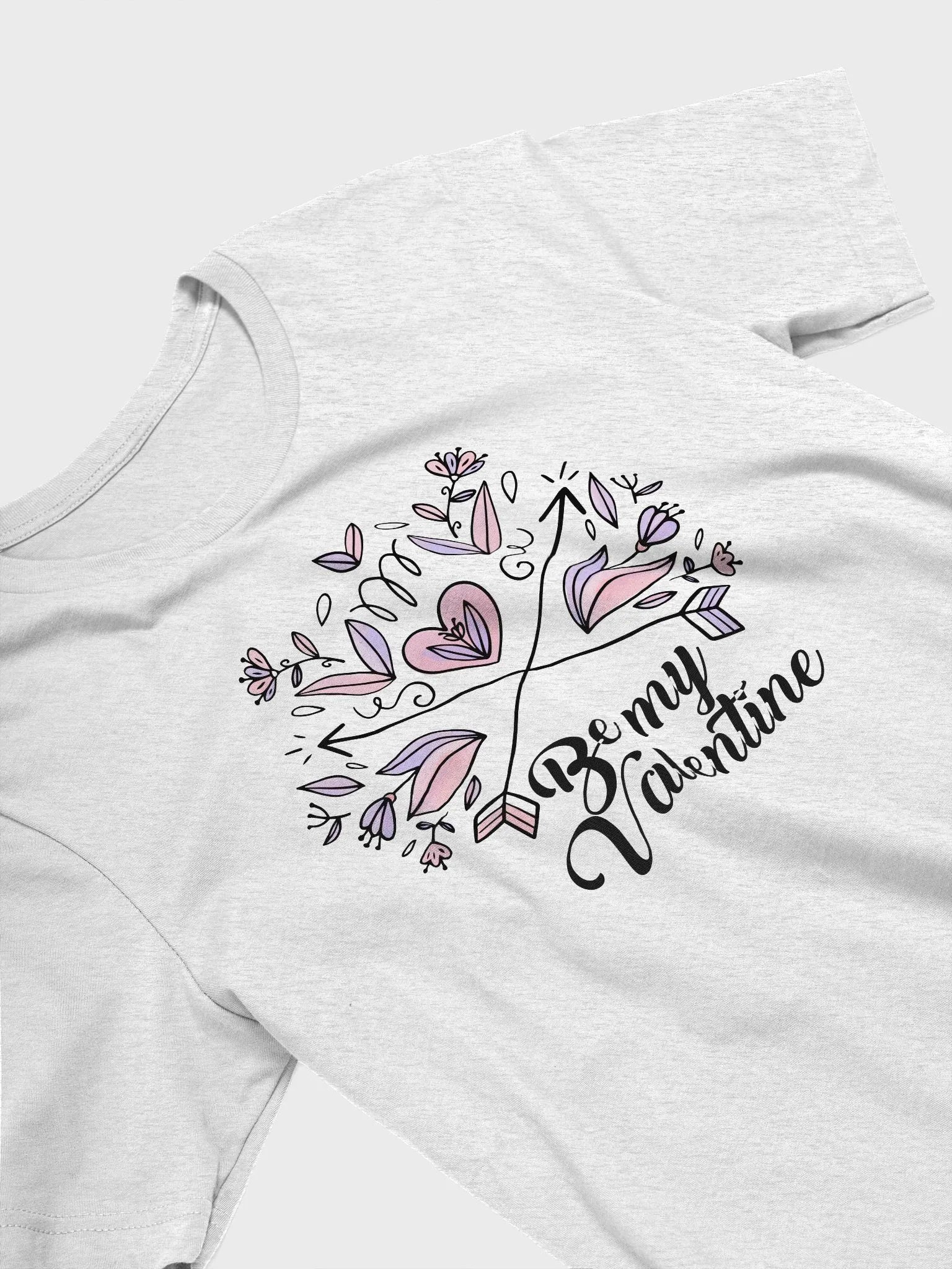 Valentine's Floral Heart T-Shirt product image (22)