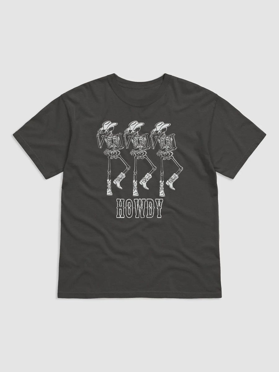 Howdy Cowboy Skeletons T-Shirt | Funny Western-Themed Fall and Halloween T-Shirt Design product image (18)