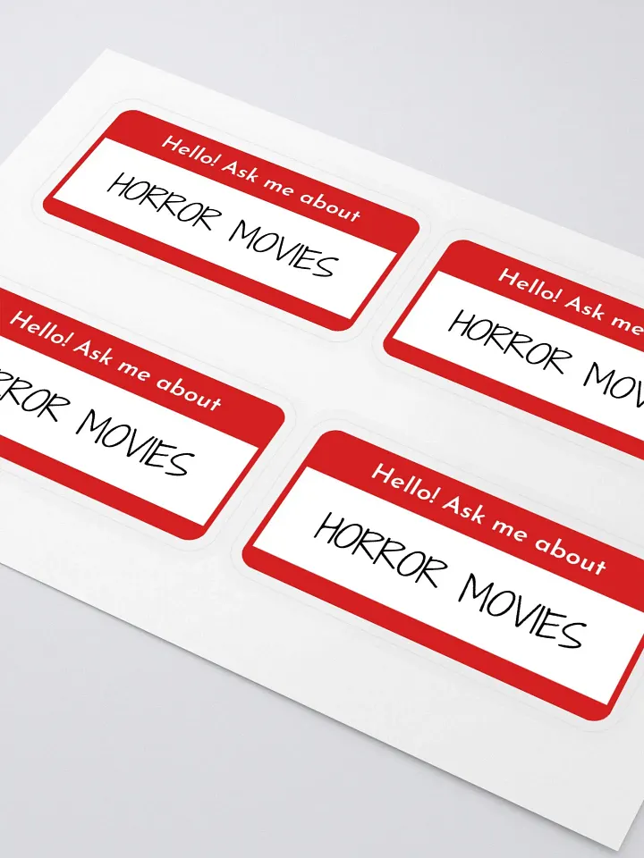Ask Me About Horror Movies Stickers product image (1)