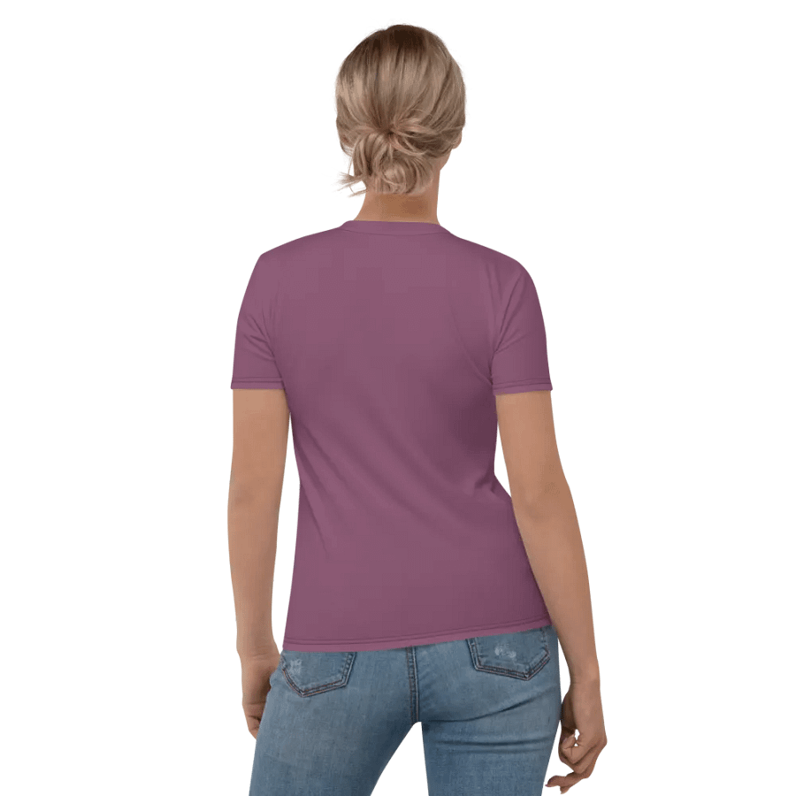 Plain Dark Lilac Purple Soft Summer Women's Crewneck Polyester Heavyweight Premium T-Shirt by Treasure Pie product image (6)