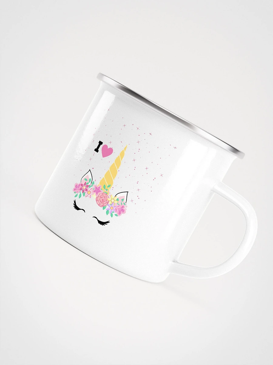 I Love Unicorns Enamel Mug product image (4)