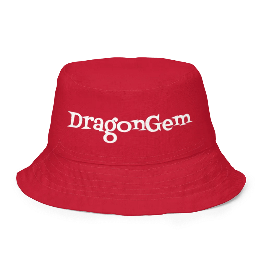 DragonGem Red Reversible Bucket Hat product image (6)