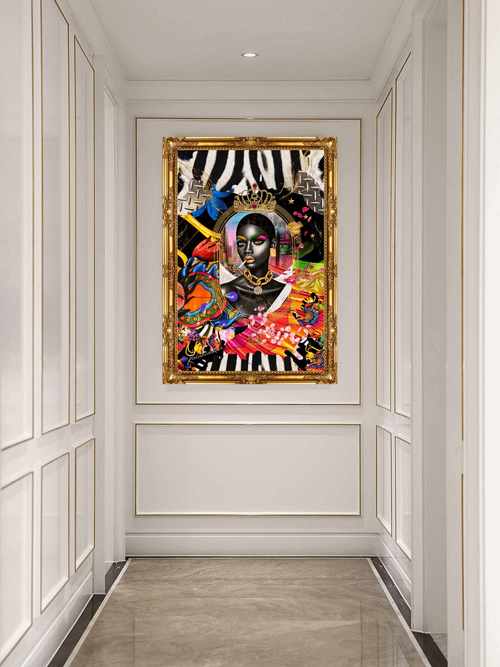Kalaxia _Urban Wall Art_ Maximalist Bohemian Poster_ Marie Noir I _ Carbon & Stars product image (2)