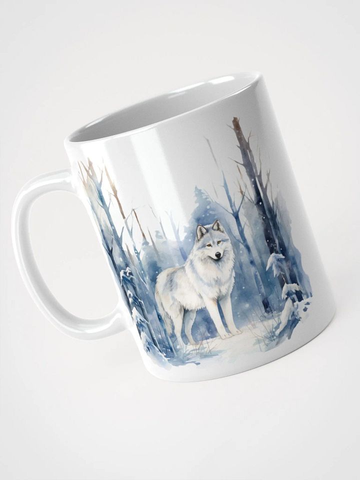 Snowy Wolf Reflection Mug product image (2)