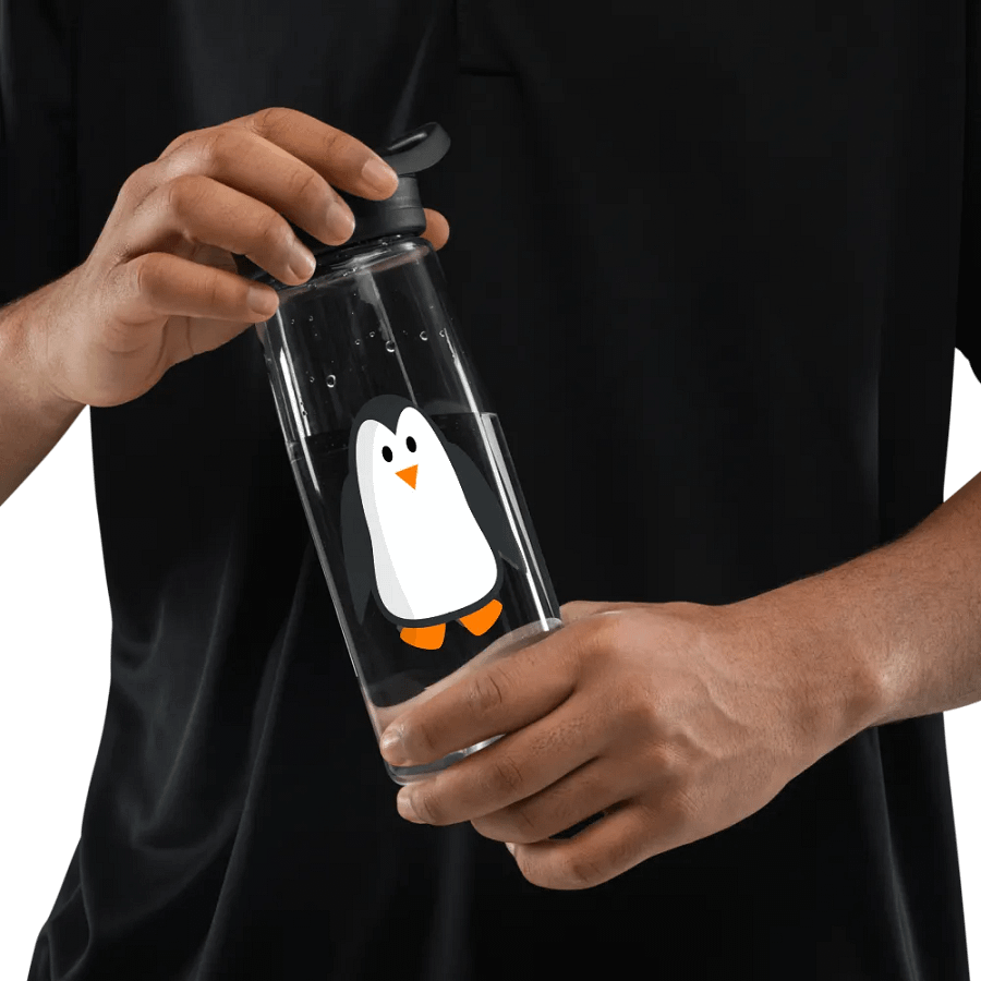 Fat Tux Water Bottle product image (8)