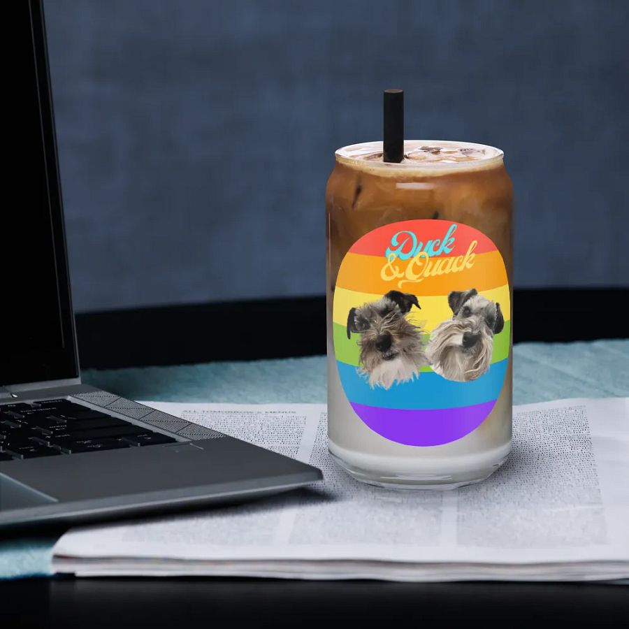 Duck and Quack Rainbow Can Glass product image (3)