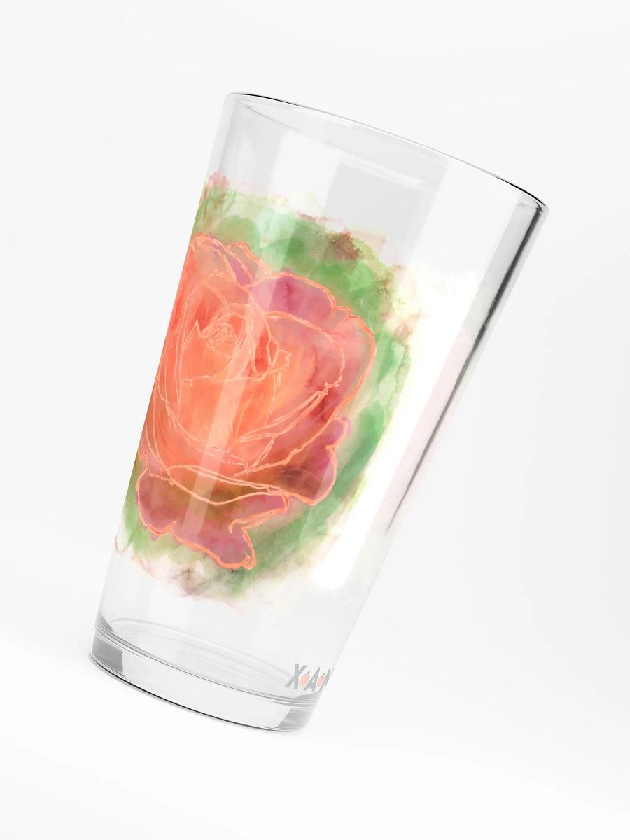 Rose Watercolour (pint glass.) product image (4)