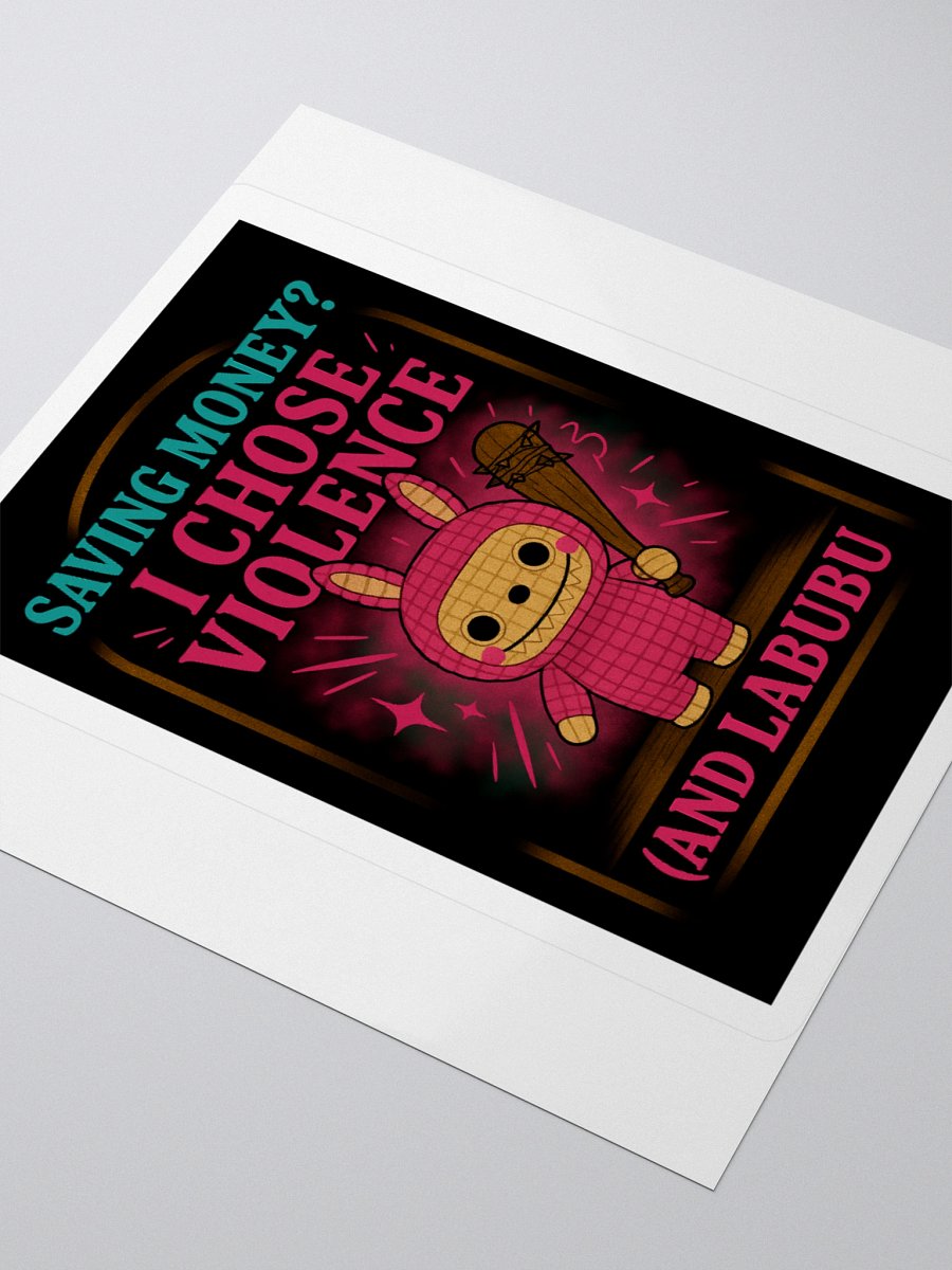 Chose Violence Kiss Cut Sticker product image (7)