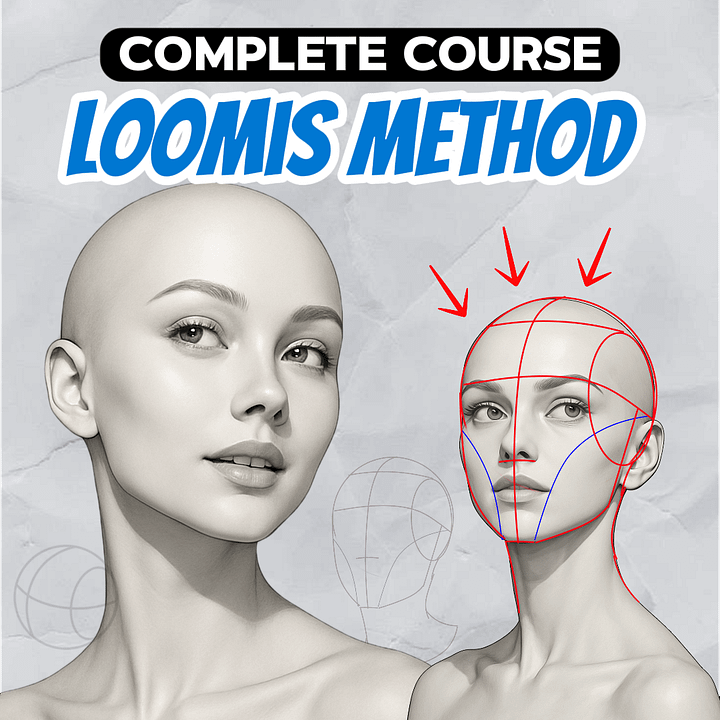 Complete Loomis Method Face Drawing Course – From Zero to Mastery product image (1)
