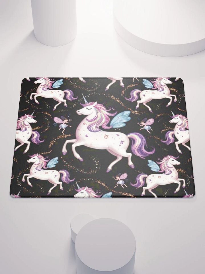 Enchanted Unicorn and Fairy Gaming Mouse Pad product image (1)