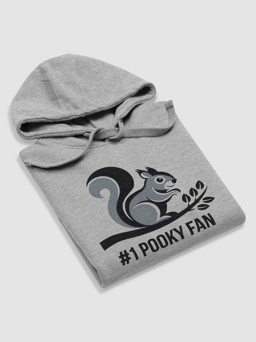 Super Soft and Comfy Hoodie: #1 Pooky Fan, Grey and Black Pooky on a Branch product image (5)