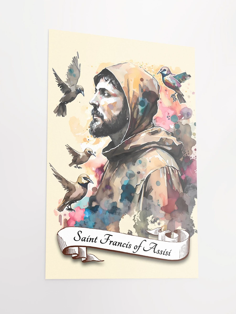 Saint Francis Of Assisi Patron Saint of Italy, Ecologists, Merchants, Animals, Environment Matte Poster product image (4)