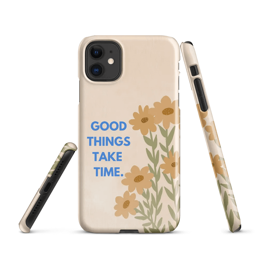 Good Things Take Time iPhone® Case product image (1)