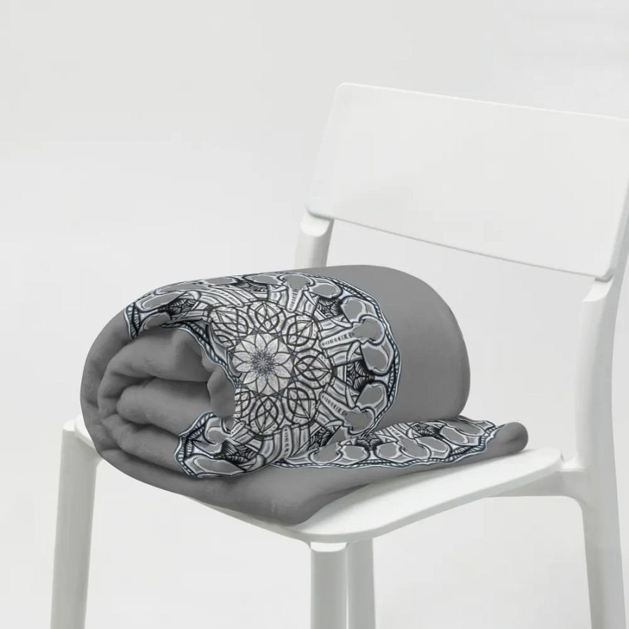 Ornate Floral Delight Throw Blanket product image (3)