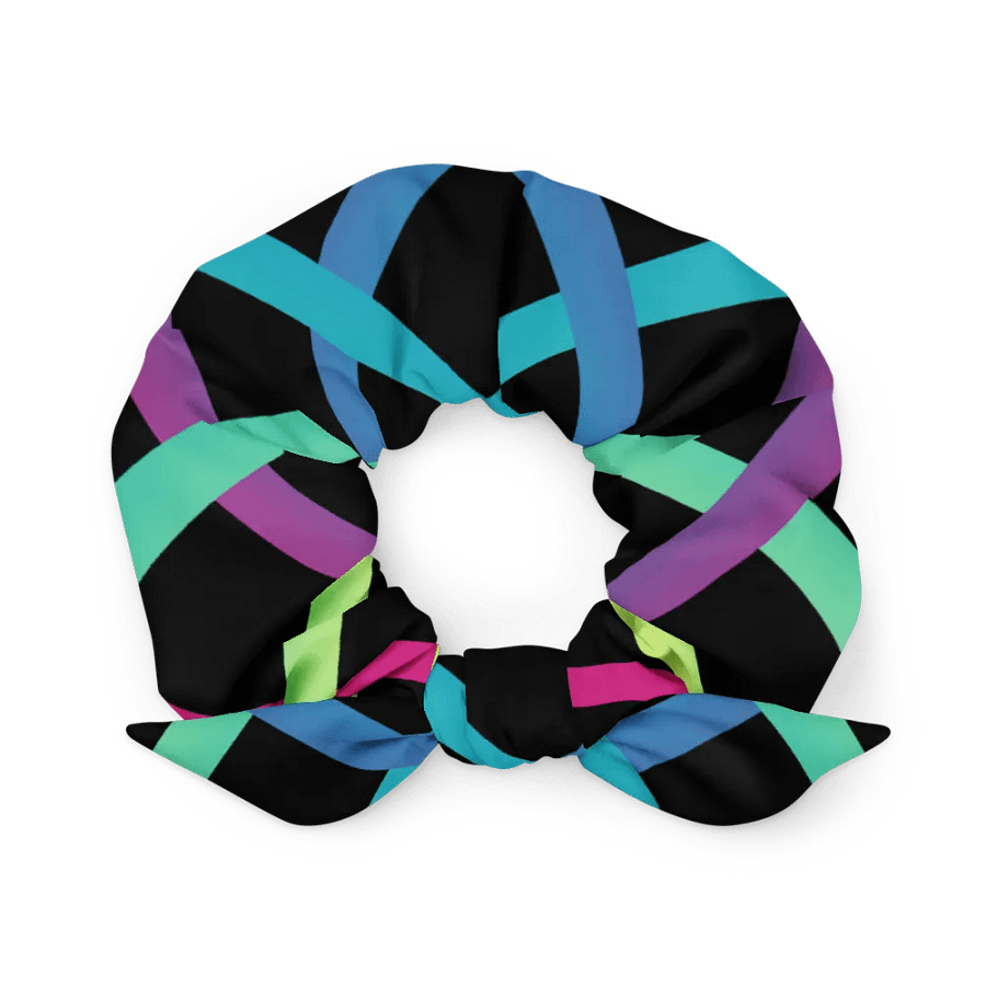 Vibrant Grid All-Over Print Scrunchie product image (2)