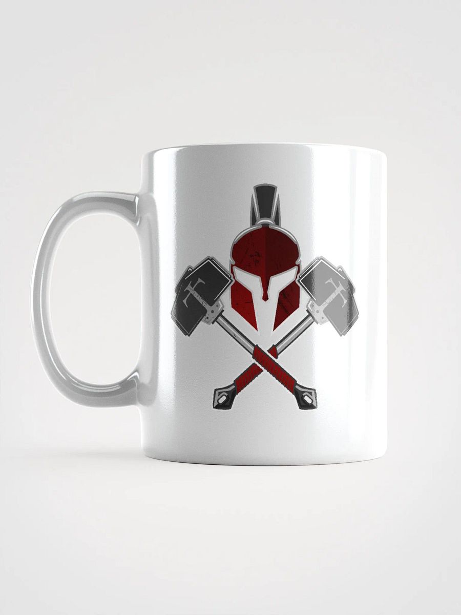 White Mug: Helmet-Logo product image (6)