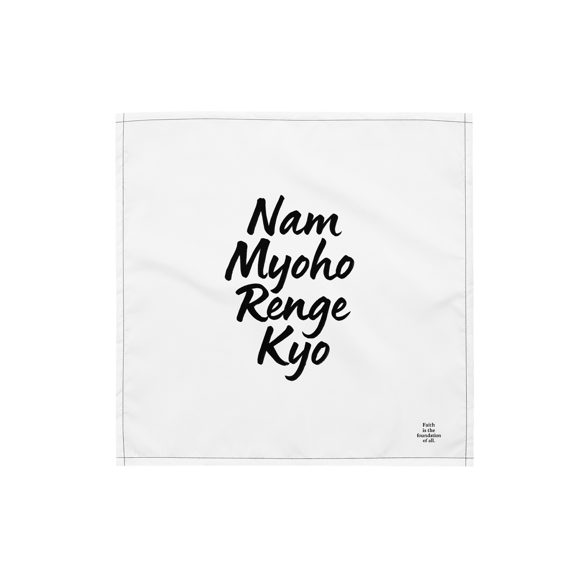 Nam Myoho Renge Kyo Bandana – Faith-Focused Nichiren Buddhism Headwear product image (1)