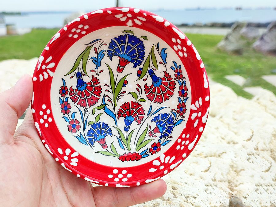 Ceramic snack bowl set, 7 pieces — handmade pottery, handmade ceramic, home decor, handmade gift, Turkish ceramic product image (5)