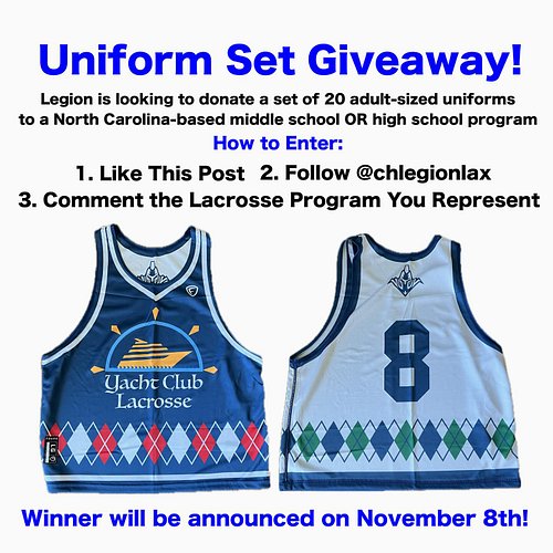 Your program needs some practice pinnies? Rep the Yacht Club this coming season!