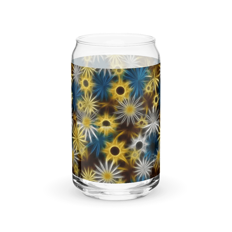 Glowing Daisies Can Shaped Glass product image (39)