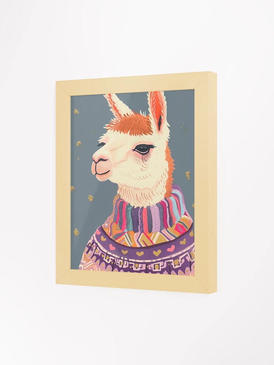 Whimsical Llama Pride Framed Poster product image (6)