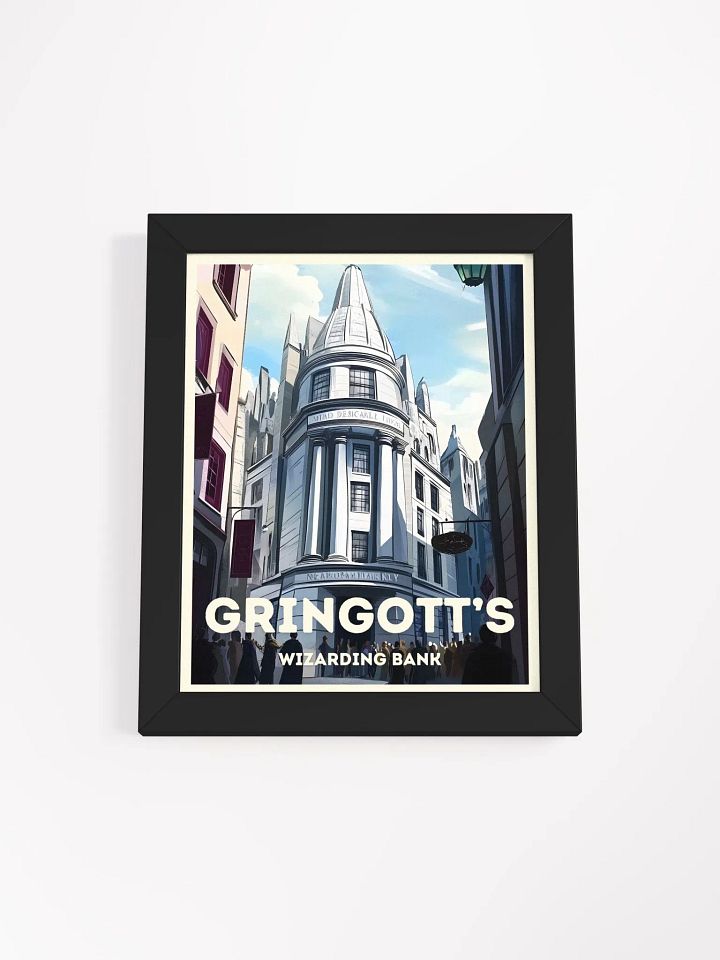Gringotts Wizarding Bank Vintage Travel Poster product image (1)
