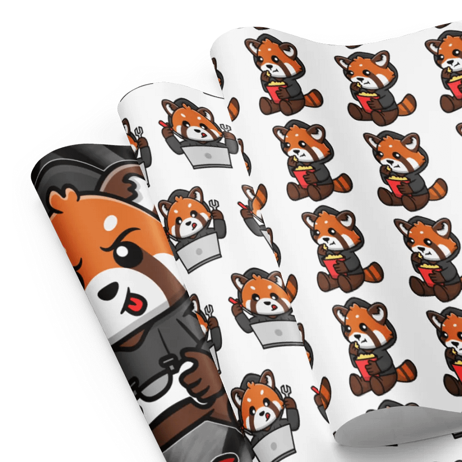 Red Panda Logo Wrapping Paper Set product image (8)